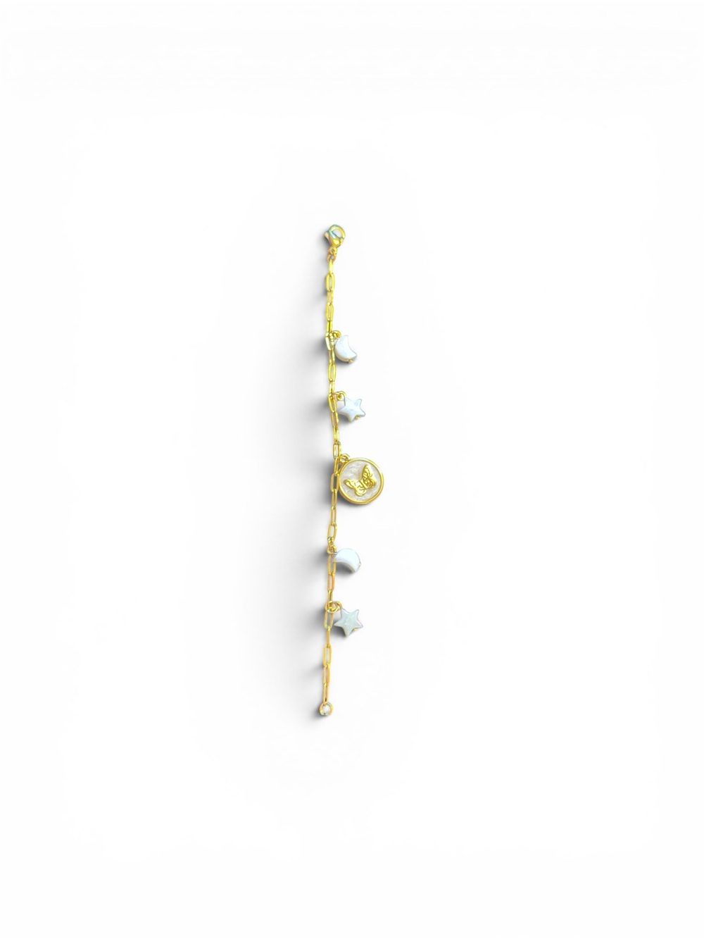 18K Gold Plated Stainless Steel Charm Bracelet